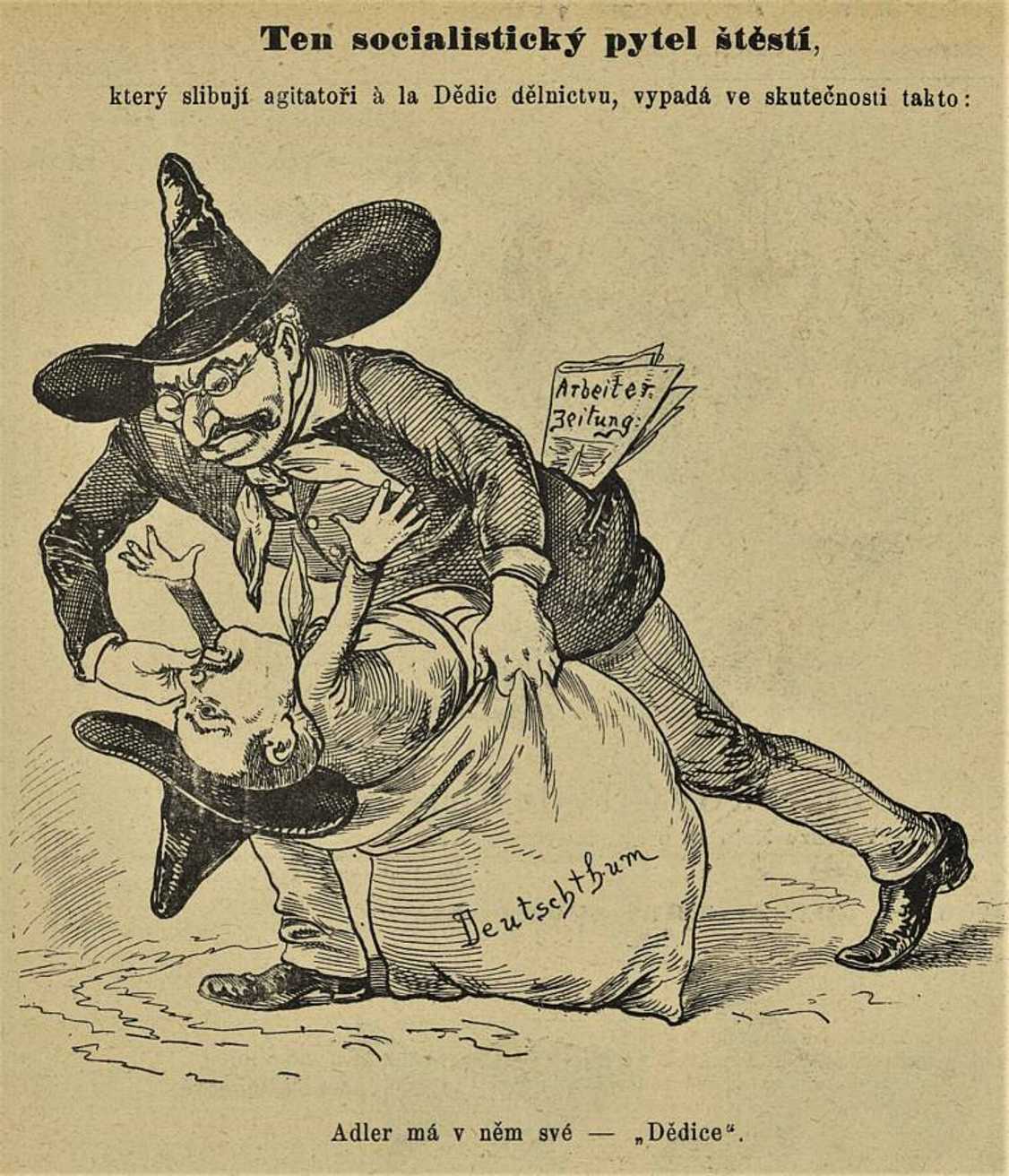 Ten socialistický pytel štěstí (Šípy, 6. 3. 1897)
