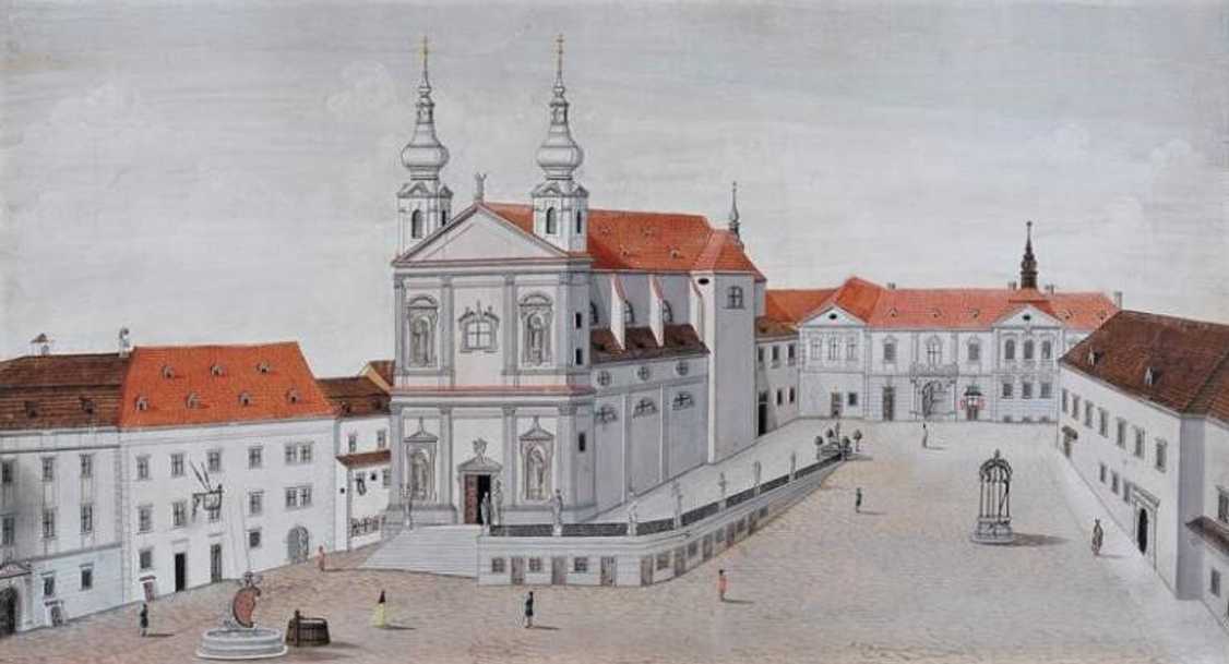 Dominikánské náměstí (cca 1780).
