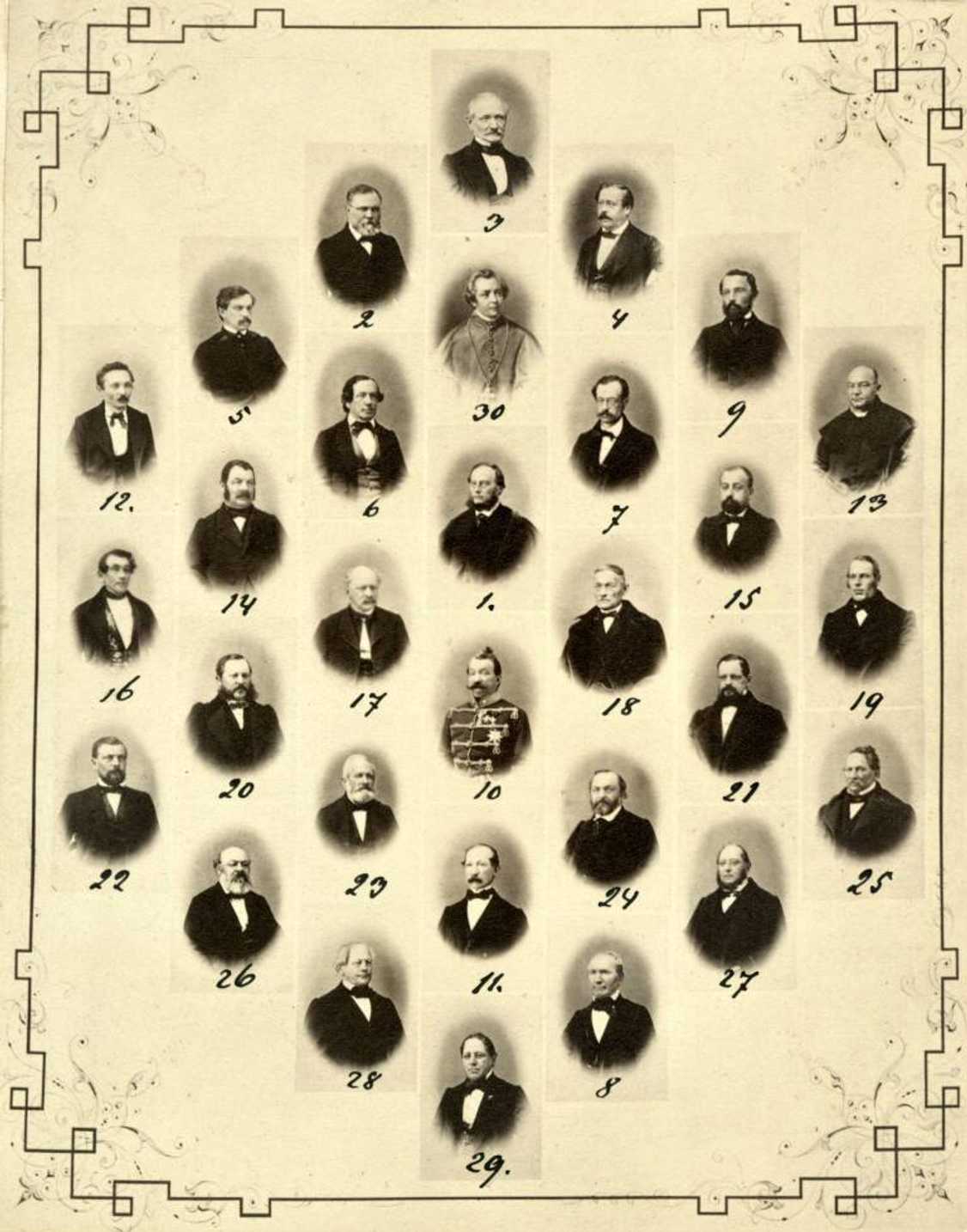 Tablo slezských zemských poslanců 1863
