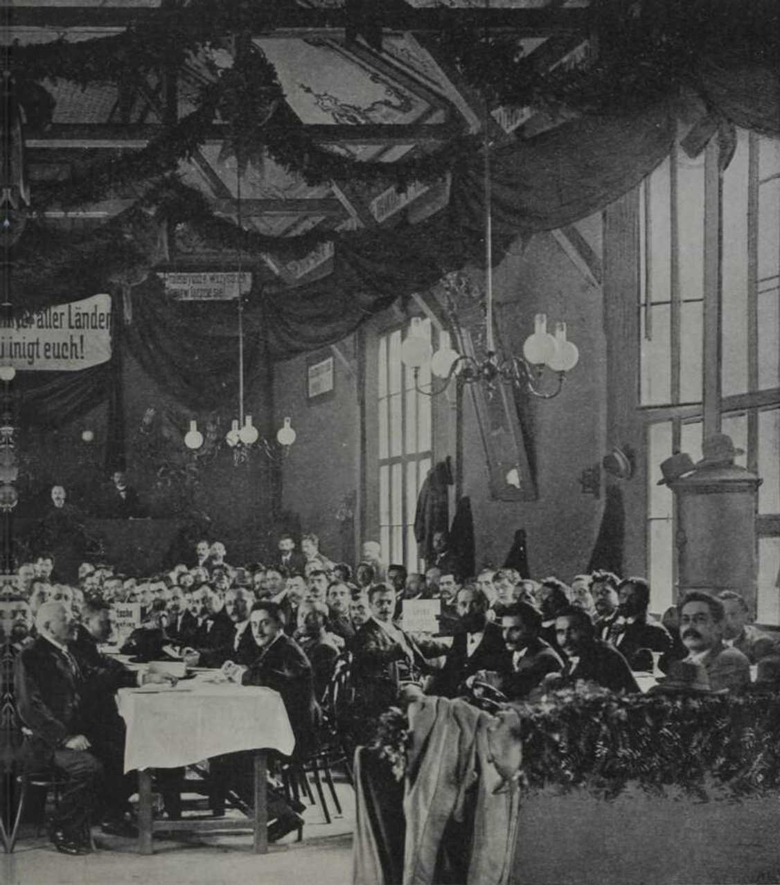 Jednání VII. sjezdu rakouské sociální demokracie v Brně 1899 (Neue Glühlichter, 29. 9. 1899) &#8211; pohled č. 2
